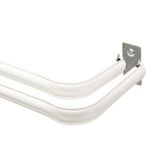 Kenney Mfg Kenney White Lockseam Curtain Rod 28 in. L X 48 in. L - KN653