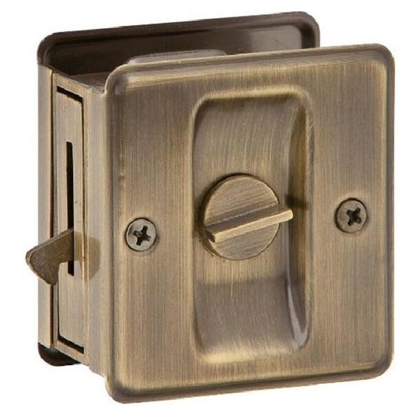 Ives Commercial Aluminum Privacy Sliding Door Pull Antique Brass Finish - 991A5