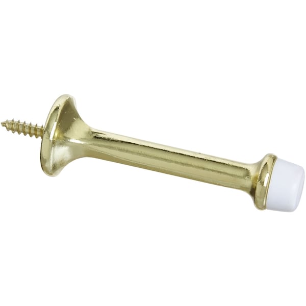 National Hardware National Hardware Zinc Brass Gold Rigid Door Stop Mounts to wall - N199-380