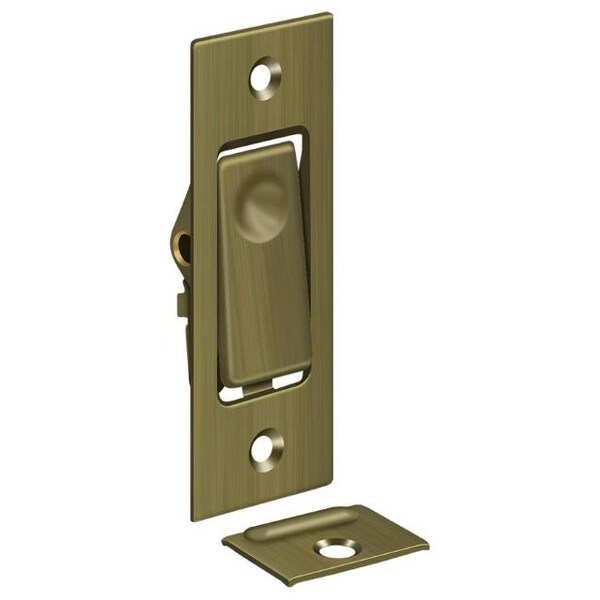Deltana Pocket Door Bolts, Jamb Bolt Antique Brass - PDB42U5