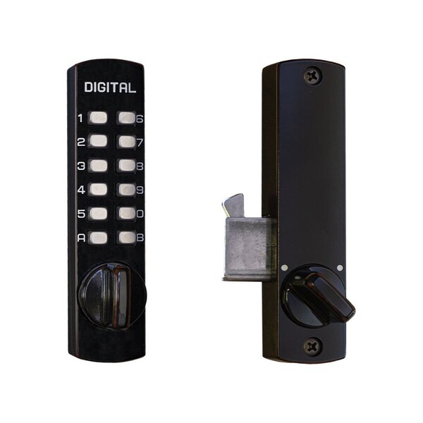 Lockey Usa Mechanical Keyless Sliding Patio Door Lock, C150, Oil Rubbed Bronze - C150OIL