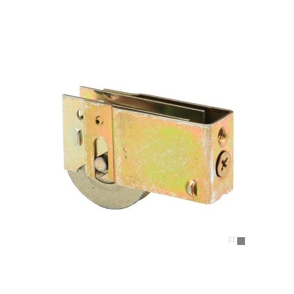 Prime-Line Single 1-1/2 in. Steel Roller Assembly, Ball Bearing, Plain Back Housing (Single Pack) - D 1826