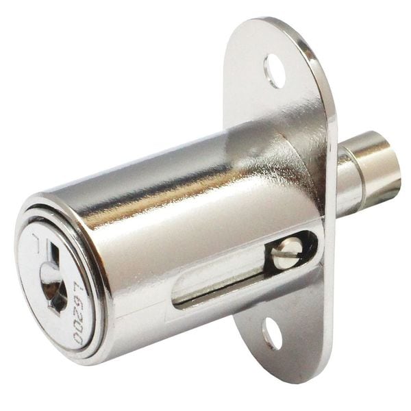 Delta Lock Sliding Door Lock, Round Bolt Plunger - G SR1250R625PCSM1