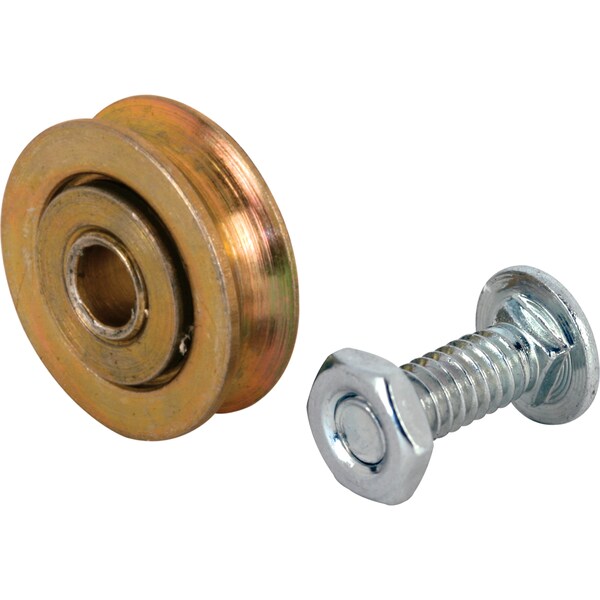 Prime-Line Steel Ball Bearing Roller Replacement, 1 in. Diameter, Bolt and Nuts 2 Pack - D 1500