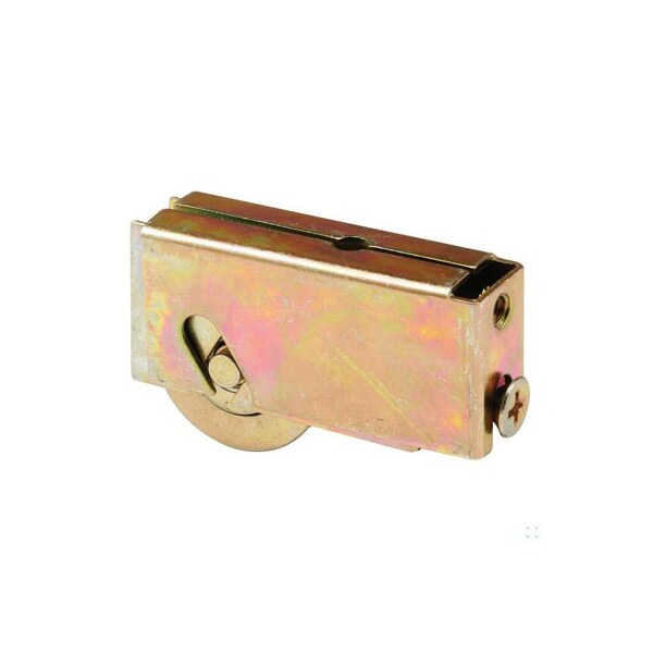 Prime-Line Single 1-1/8 in. Steel Roller Assembly, Ball Bearing, Plain Back Housing (Single Pack) - D 1596
