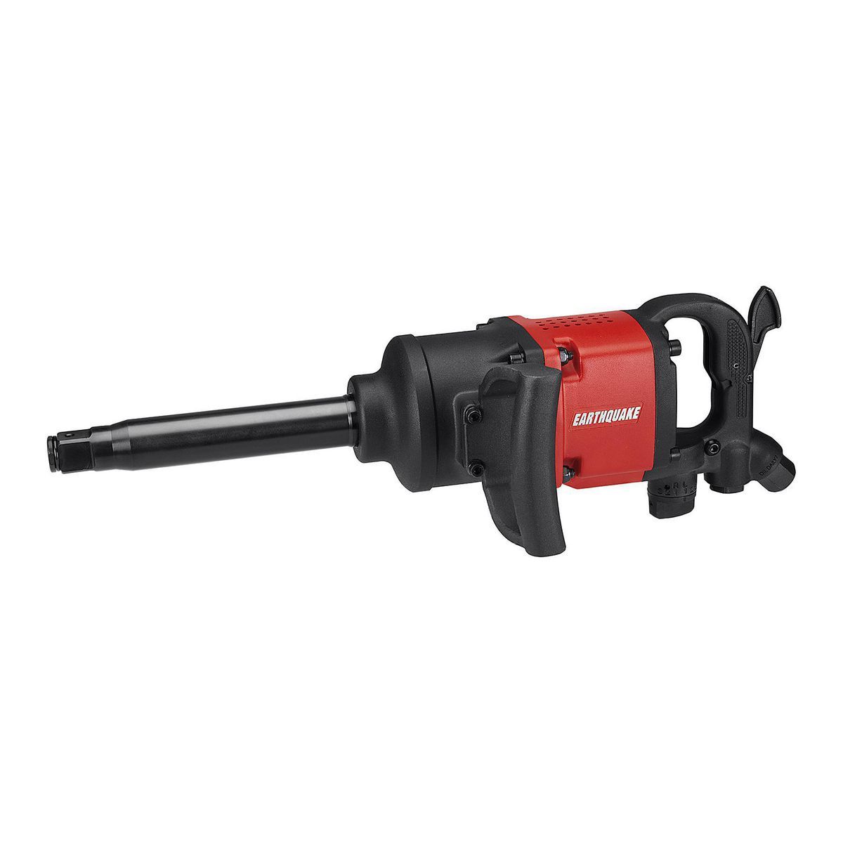 Llave de impacto de aire de aluminio con mango en D de 1 pulgada para terremoto, yunque extendido de 8 pulgadas, sin pasador, 2500 libras-pie - 61616