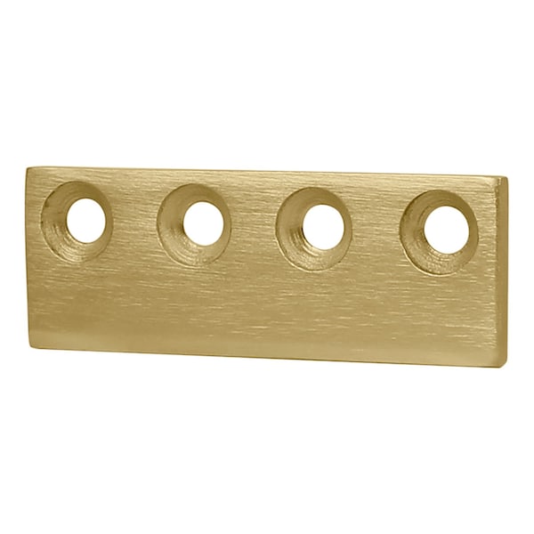 National Hardware National Hardware 3-1/8 in. L Brushed Gold Steel Sliding Door Hardware Connecting Adapter 1 pk - N700-107