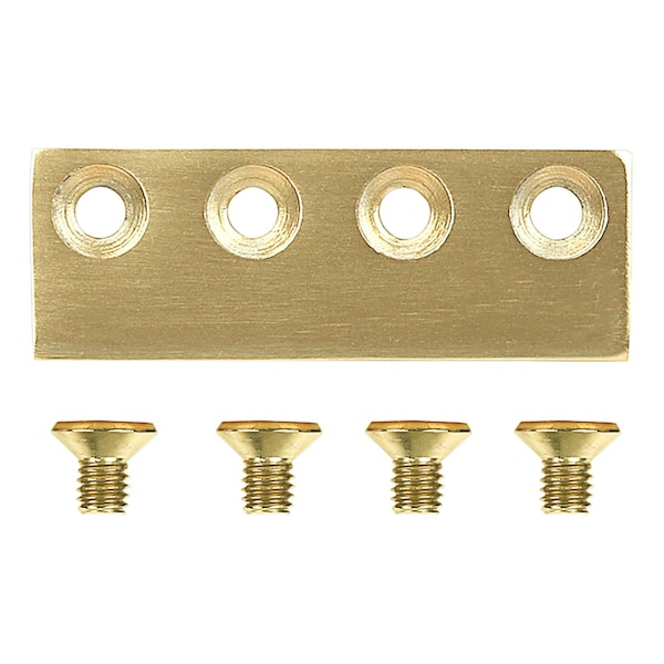 National Hardware National Hardware 3-1/8 in. L Brushed Gold Steel Sliding Door Hardware Connecting Adapter 1 pk - N700-107