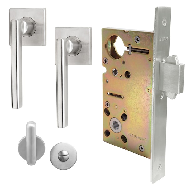 Inox 9540 Sliding Door Privacy 243 Sunrise 2-3/4" Backset 32D RH - XGS243-PD9540-32D-RH