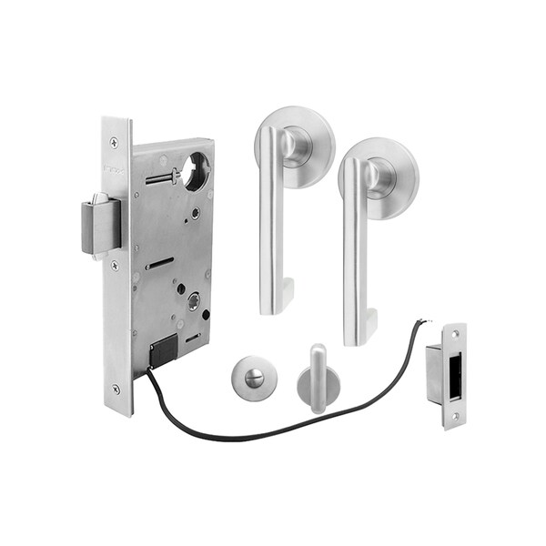Inox 9740 Sliding Door Privacy 244 Twilight 2-1/2" Backset 32D RH - XGT244-PD9740A-32D-RH