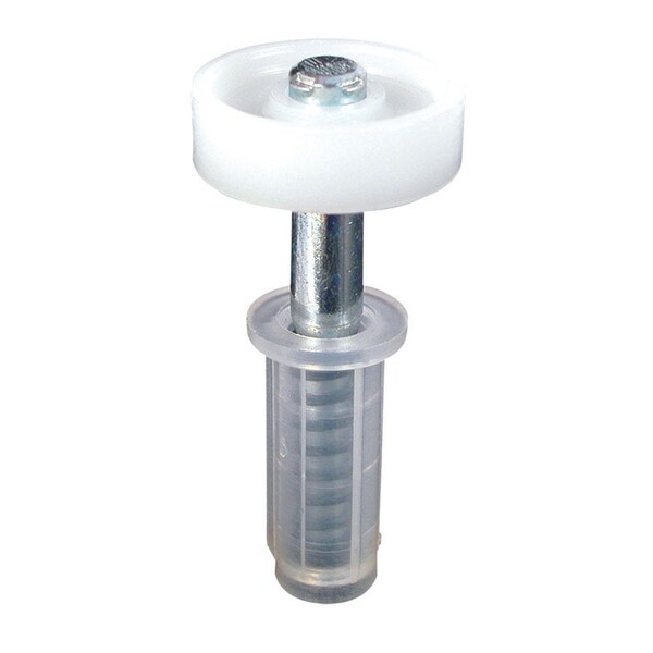 Prime-Line Prime-Line 7/8 in. D Silver Steel Bi-fold Door Wheel Guide 2 pc - 161515