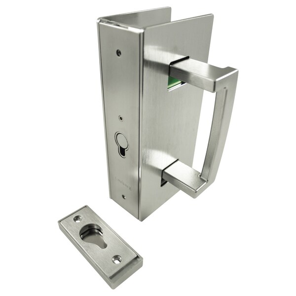 Richelieu CL400 Cavity Sliders Magnetic Pocket Door Handle, Privacy, Satin Nickel - CL406B0133