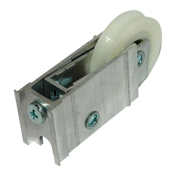 Barton Kramer 1.5 in. Dia. x 0.87 in. Mill Aluminum Sliding Glass Door Roller Assembly - 5498506