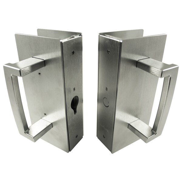 Richelieu CL400 Cavity Sliders Magnetic Pocket Door Handle, Privacy, Matte Black - CL406D0129