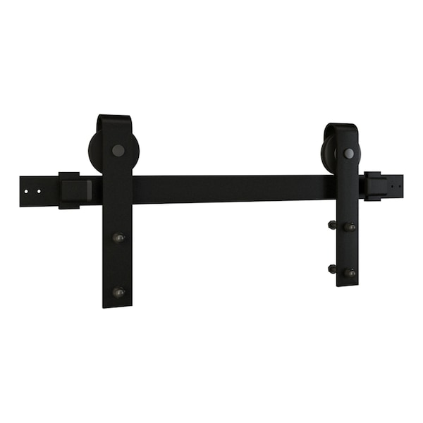 National Hardware National Hardware Designer 72 in. L Matte Black Steel Barn Door Hanger Kit 1 pc - N700-005
