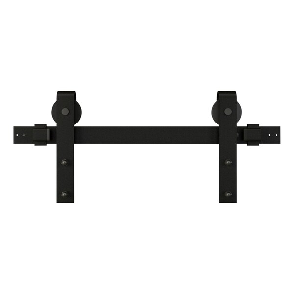National Hardware National Hardware Designer 72 in. L Matte Black Steel Barn Door Hanger Kit 1 pc - N700-005