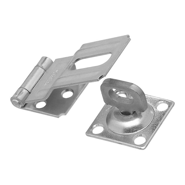 National Hardware National Hardware Zinc-Plated Aluminum/Steel 3-1/4 in. L Swivel Staple Safety Hasp 1 pk - N102-855
