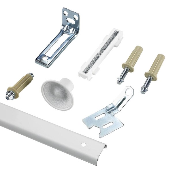 Richelieu 24inch 610 mm Track, BiFold Door Hardware Kit, White - 14012WBC