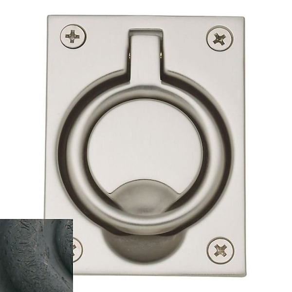 Baldwin Estate Distressed Oil Rubbed Bronze Flush Ring Pull - 0395.402