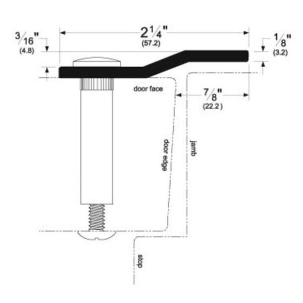 Perfectpatio 80 in. Offset Security Bar; Galvanized Steel - PE1647333
