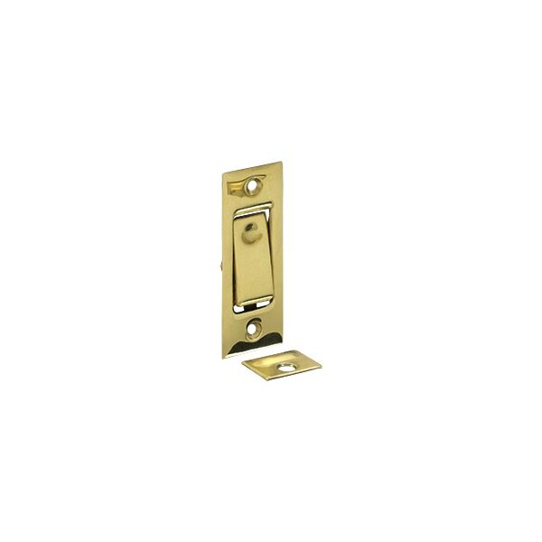 Deltana PDB42U3 Pocket Door Jamb Bolt Polished Brass, 10PK - PDB42U3-XCP10