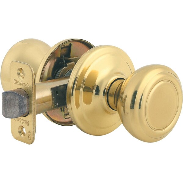 Kwikset Signature Series Polished Brass Hall & Closet Door Knob - 720CN 3 CP