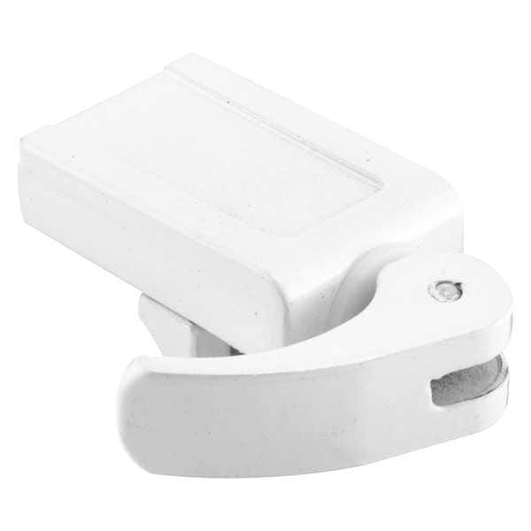 Primeline Tools 7/8 in. White-Painted Diecast Vinyl Patio Door Lock with Adjustable (Single Pack) - U 10547
