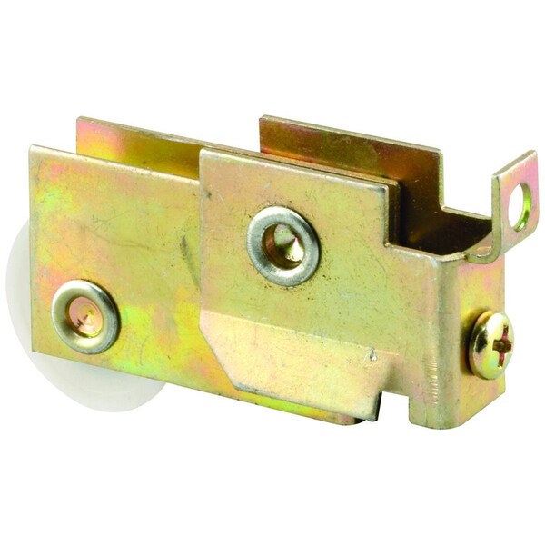 Prime-Line Door Roller, 1-1/4 in Dia Roller, 5/16 in W Roller, Steel, Bottom Mounting Mill - N 6625