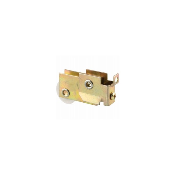 Prime-Line Door Roller, 1-1/4 in Dia Roller, 5/16 in W Roller, Steel, Bottom Mounting Mill - N 6625