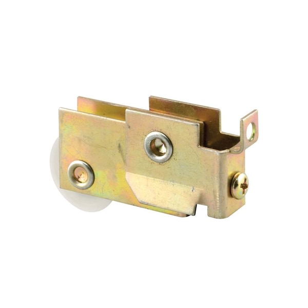Prime-Line Door Roller, 1-1/4 in Dia Roller, 5/16 in W Roller, Steel, Bottom Mounting Mill - N 6625