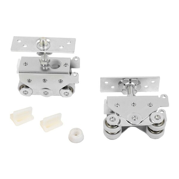Renin Hardware Track Set, 72 in L Track, Aluminum, For: Heavy-Duty Pocket Door - PD200-07200-AL