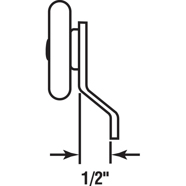 Prime-Line Prime-Line 7/8 in. D X 1/4 in. L Nylon/Steel Roller Assembly 2 pk - 16257-B