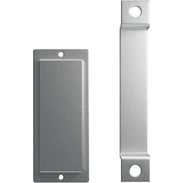 Ekena Millwork 7" Pull Handle & 6" Flush Pull for 2 1/4" Doors, Silver Metallic - GB6001PP5076SM