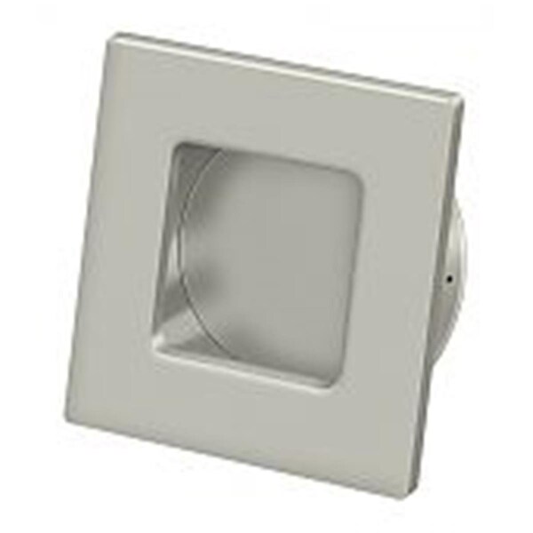 Patioplus 2.75 in. Heavy Duty Square Flush Pull, Brushed Nickel - PA1635109