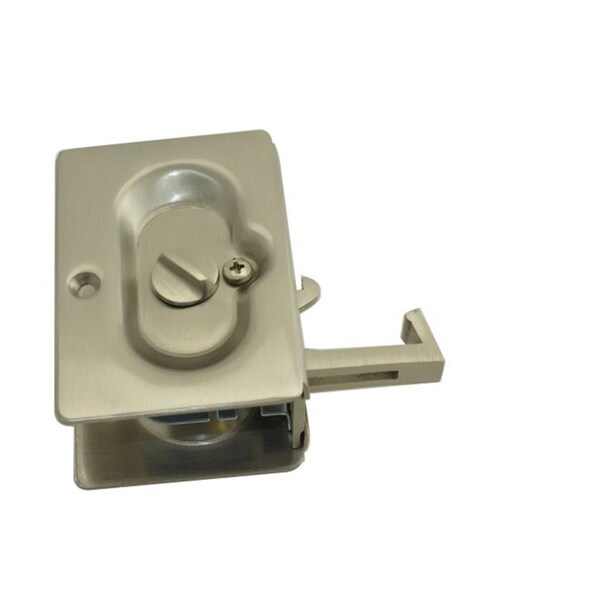 Patioplus Privacy Pocket Door Lock, Satin Nickel - PA1634154
