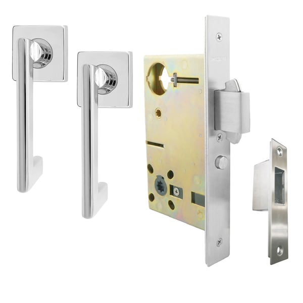 Inox 9610 Sliding Door Passage 244 Twilight 2-1/2" Backset 32D LH - XGS244-PD9610A-32D-LH