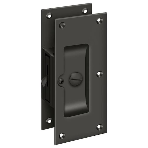 Deltana Decorative Pocket Lock 6", Privacy Oil Rubbed Bronze - SDL60U10B