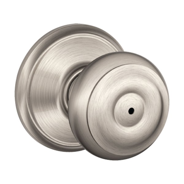 Schlage Schlage Georgian Satin Nickel Privacy Lockset 1-3/4 in. - F40VGEO619