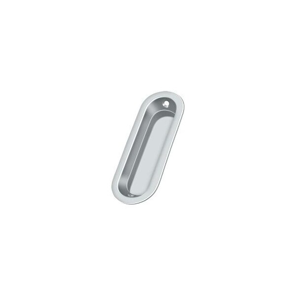 Deltana Flush Pull, Oblong, 3-1/2" X 11/4" X 5/16" Bright Chrome - FP223U26