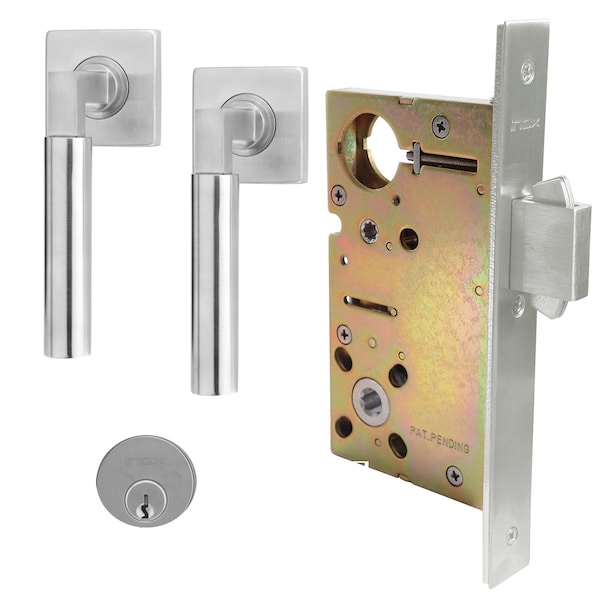 Inox 9570 Sliding Door Classroom 221 Aurora 2-1/2" Backset 32D LH - XGS221-PD9570A-32D-LH