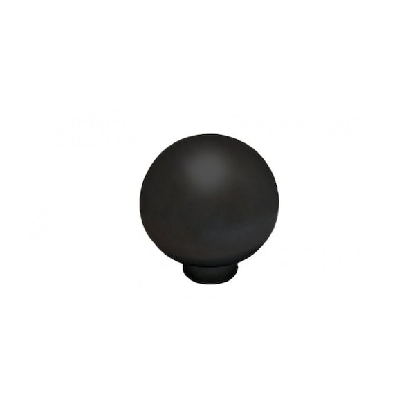 Cal-Royal Bi-Fold Ball Knob, 1-1/4 Width, 1-3/8 Height, 1-5/8, 1-7/8 and 2 Screws, US19 Matte Black - BK14-19