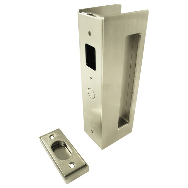 Richelieu CL400 Cavity Sliders Magnetic Pocket Door Handle, Privacy, Satin Chrome - CL400A0329