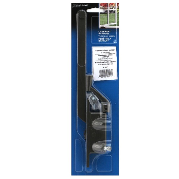 Prime-Line Prime-Line Bronze Steel Left Single-Arm Casement Window Operator For Steel Framed Windows - 17390-RB