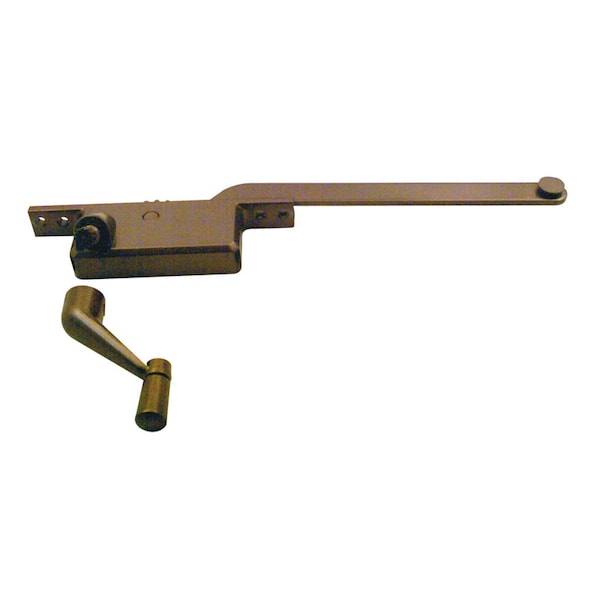 Prime-Line Prime-Line Bronze Steel Left Single-Arm Casement Window Operator For Steel Framed Windows - 17390-RB