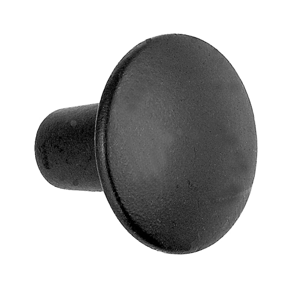Acorn Mfg Acorn Round Cabinet Knob 1 in. D 7/8 in. Iron Black 1 pk - AP1BP