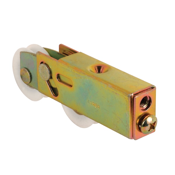 Prime-Line Steel Sliding Door Roller Tandem Assembly, 1-1/4 in. Diameter, Plastic, Yellow Zinc Single Pack - D 1739