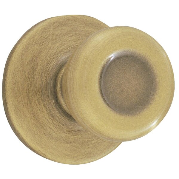 Kwikset Tylo Antique Brass Hall & Closet Door Knob - 200T 5 CP V1