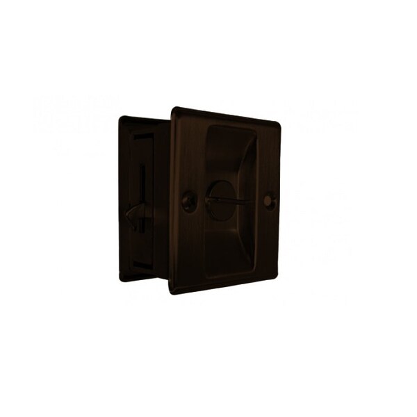 Cal-Royal Privacy Function Sliding Door Lock, US10B Oil Rubbed Bronze - SDL16-10B