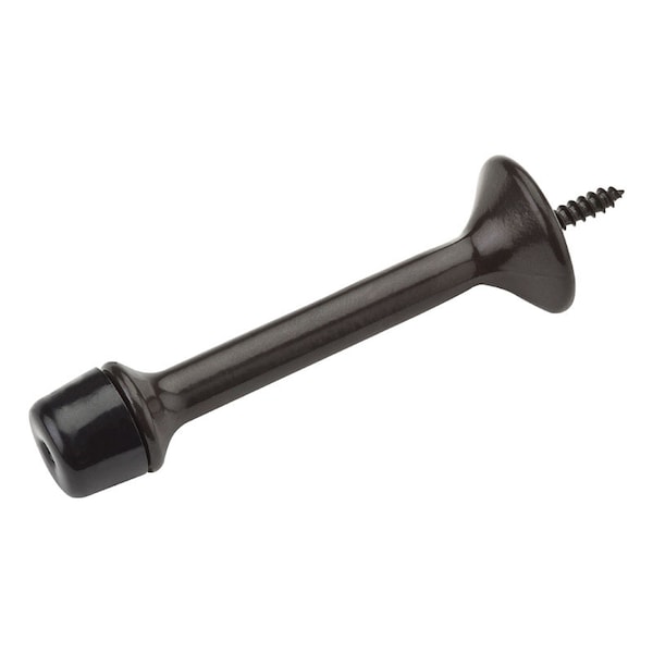National Hardware National Hardware 3 in. L Zinc w/Rubber Tip Oil Rubbed Bronze Rigid Door Stop Mounts to wall 1 in. - N327-031