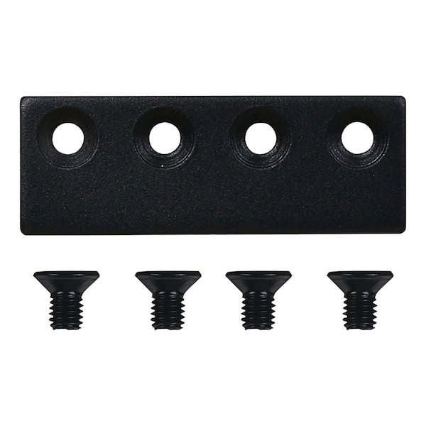 National Hardware National Hardware 3-1/8 in. L Matte Black Steel Sliding Door Hardware Connecting Adapter 1 pk - N700-106